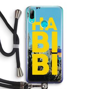 CaseCompany Habibi Majorelle : Huawei P Smart (2019) Transparant Hoesje met koord