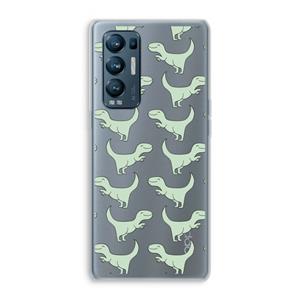CaseCompany Dinos: Oppo Find X3 Neo Transparant Hoesje