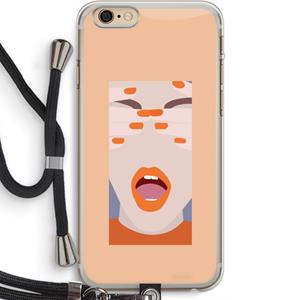 CaseCompany Surprise: iPhone 6 PLUS / 6S PLUS Transparant Hoesje met koord