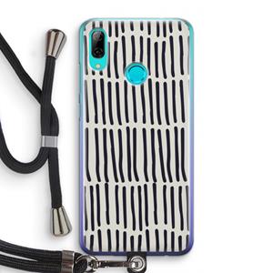 CaseCompany Moroccan stripes: Huawei P Smart (2019) Transparant Hoesje met koord