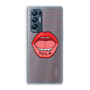 CaseCompany Yolo Denise: Oppo Find X3 Neo Transparant Hoesje