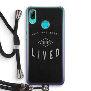 CaseCompany To be lived: Huawei P Smart (2019) Transparant Hoesje met koord