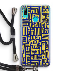 CaseCompany Majorelle Blue Print: Huawei P Smart (2019) Transparant Hoesje met koord