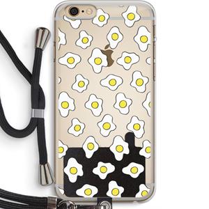 CaseCompany Spiegeleitjes: iPhone 6 PLUS / 6S PLUS Transparant Hoesje met koord