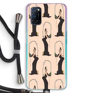 CaseCompany Pop Some Kim: Oppo A92 Transparant Hoesje met koord