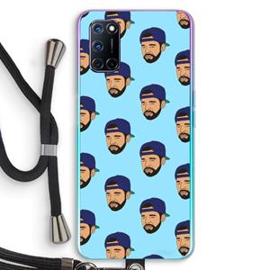 CaseCompany Drake Away: Oppo A92 Transparant Hoesje met koord