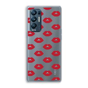CaseCompany Lips: Oppo Find X3 Neo Transparant Hoesje