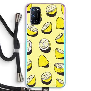 CaseCompany When Life Gives You Lemons...: Oppo A92 Transparant Hoesje met koord