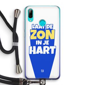 CaseCompany Laat de zon in je hart: Huawei P Smart (2019) Transparant Hoesje met koord