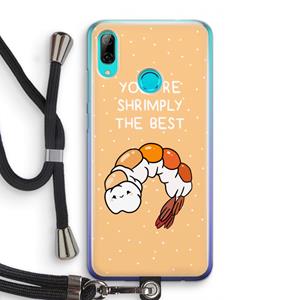 CaseCompany You're Shrimply The Best: Huawei P Smart (2019) Transparant Hoesje met koord