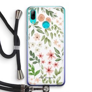 CaseCompany Botanical sweet flower heaven: Huawei P Smart (2019) Transparant Hoesje met koord