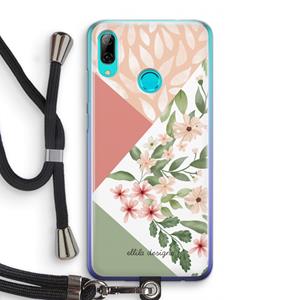CaseCompany Sweet heaven geometrics: Huawei P Smart (2019) Transparant Hoesje met koord