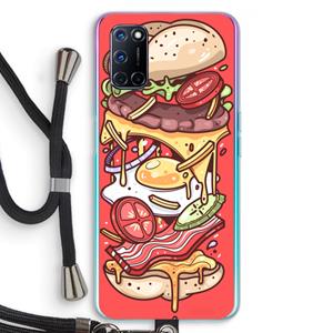 CaseCompany Diet Coke Please: Oppo A92 Transparant Hoesje met koord