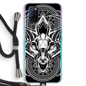 CaseCompany Oh Deer: Oppo A92 Transparant Hoesje met koord
