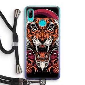 CaseCompany Tiger and Rattlesnakes: Huawei P Smart (2019) Transparant Hoesje met koord
