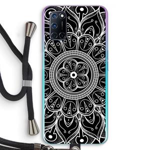CaseCompany Roses Are Red: Oppo A92 Transparant Hoesje met koord
