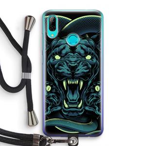 CaseCompany Cougar and Vipers: Huawei P Smart (2019) Transparant Hoesje met koord