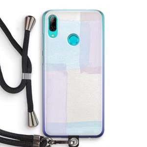 CaseCompany Square pastel: Huawei P Smart (2019) Transparant Hoesje met koord