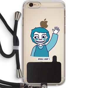 CaseCompany Zwaai: iPhone 6 PLUS / 6S PLUS Transparant Hoesje met koord