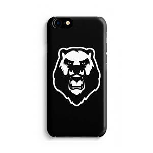 CaseCompany Angry Bear (black): Volledig Geprint iPhone 7 Hoesje