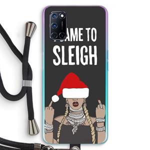 CaseCompany Came To Sleigh: Oppo A92 Transparant Hoesje met koord