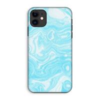 CaseCompany Waterverf blauw: iPhone 11 Tough Case