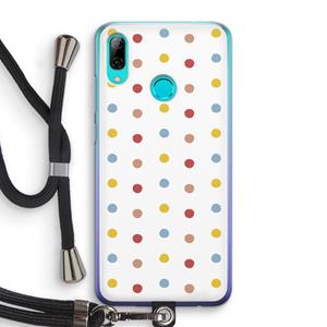 CaseCompany Bollen: Huawei P Smart (2019) Transparant Hoesje met koord