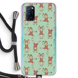 CaseCompany Gymboys: Oppo A92 Transparant Hoesje met koord
