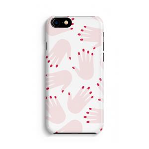 CaseCompany Hands pink: Volledig Geprint iPhone 7 Hoesje