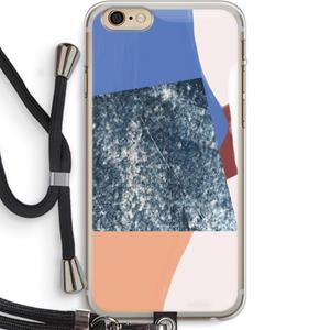CaseCompany Billy: iPhone 6 PLUS / 6S PLUS Transparant Hoesje met koord