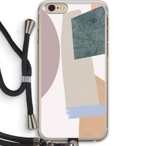 CaseCompany Lindo: iPhone 6 PLUS / 6S PLUS Transparant Hoesje met koord