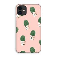 CaseCompany Cactusprint roze: iPhone 11 Tough Case