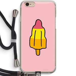 CaseCompany Raketijsje: iPhone 6 / 6S Transparant Hoesje met koord