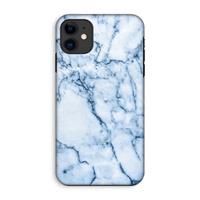 CaseCompany Blauw marmer: iPhone 11 Tough Case
