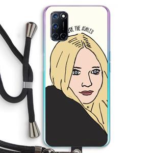 CaseCompany Ashley: Oppo A92 Transparant Hoesje met koord