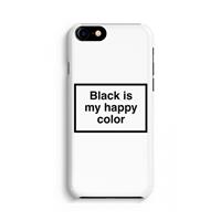 CaseCompany Black is my happy color: Volledig Geprint iPhone 7 Hoesje