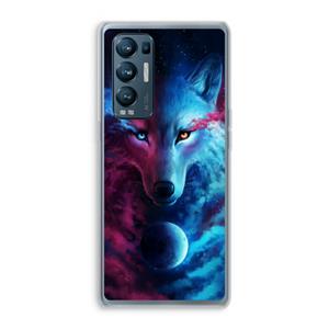CaseCompany Where Light And Dark Meet: Oppo Find X3 Neo Transparant Hoesje