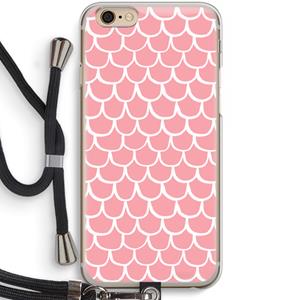 CaseCompany Dakpannetjes: iPhone 6 / 6S Transparant Hoesje met koord