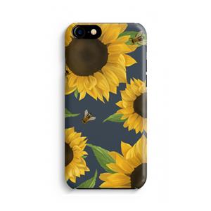 CaseCompany Sunflower and bees: Volledig Geprint iPhone 7 Hoesje