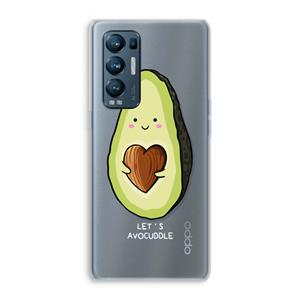 CaseCompany Avocuddle: Oppo Find X3 Neo Transparant Hoesje