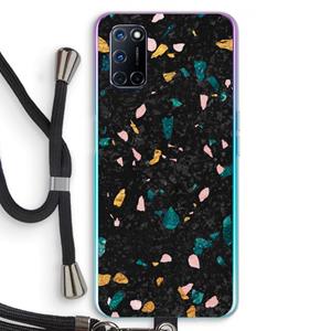 CaseCompany Terrazzo N°10: Oppo A92 Transparant Hoesje met koord