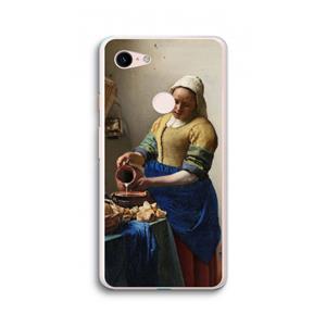 CaseCompany The Milkmaid: Google Pixel 3 XL Transparant Hoesje
