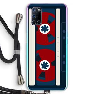 CaseCompany Here's your tape: Oppo A92 Transparant Hoesje met koord