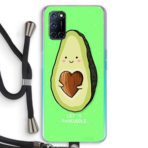 CaseCompany Avocuddle: Oppo A92 Transparant Hoesje met koord