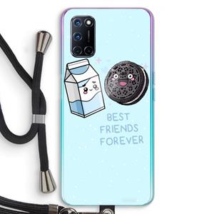 CaseCompany Best Friend Forever: Oppo A92 Transparant Hoesje met koord
