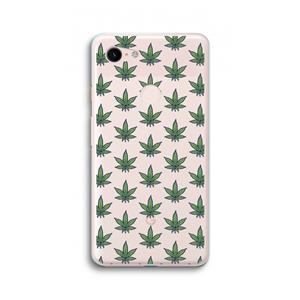 CaseCompany Weed: Google Pixel 3 XL Transparant Hoesje
