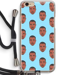 CaseCompany Kanye Call Me℃: iPhone 6 / 6S Transparant Hoesje met koord