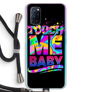 CaseCompany Touch Me: Oppo A92 Transparant Hoesje met koord