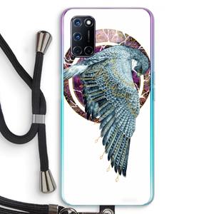 CaseCompany Golden Falcon: Oppo A92 Transparant Hoesje met koord