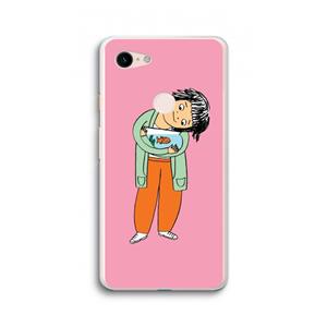 CaseCompany Visknuffel: Google Pixel 3 XL Transparant Hoesje